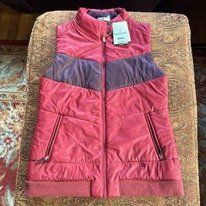 Smartwool Bomber Vest merino wool smartloft NEW WARM masala red purple W Large L